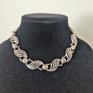 Vintage 1950s Necklace with Gold Accents